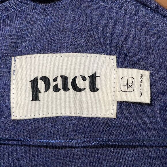 Pact Airplane Wrap Open Cardigan Organic Cotton‎ Sweater Blue Size L/XL - Picture 4 of 7